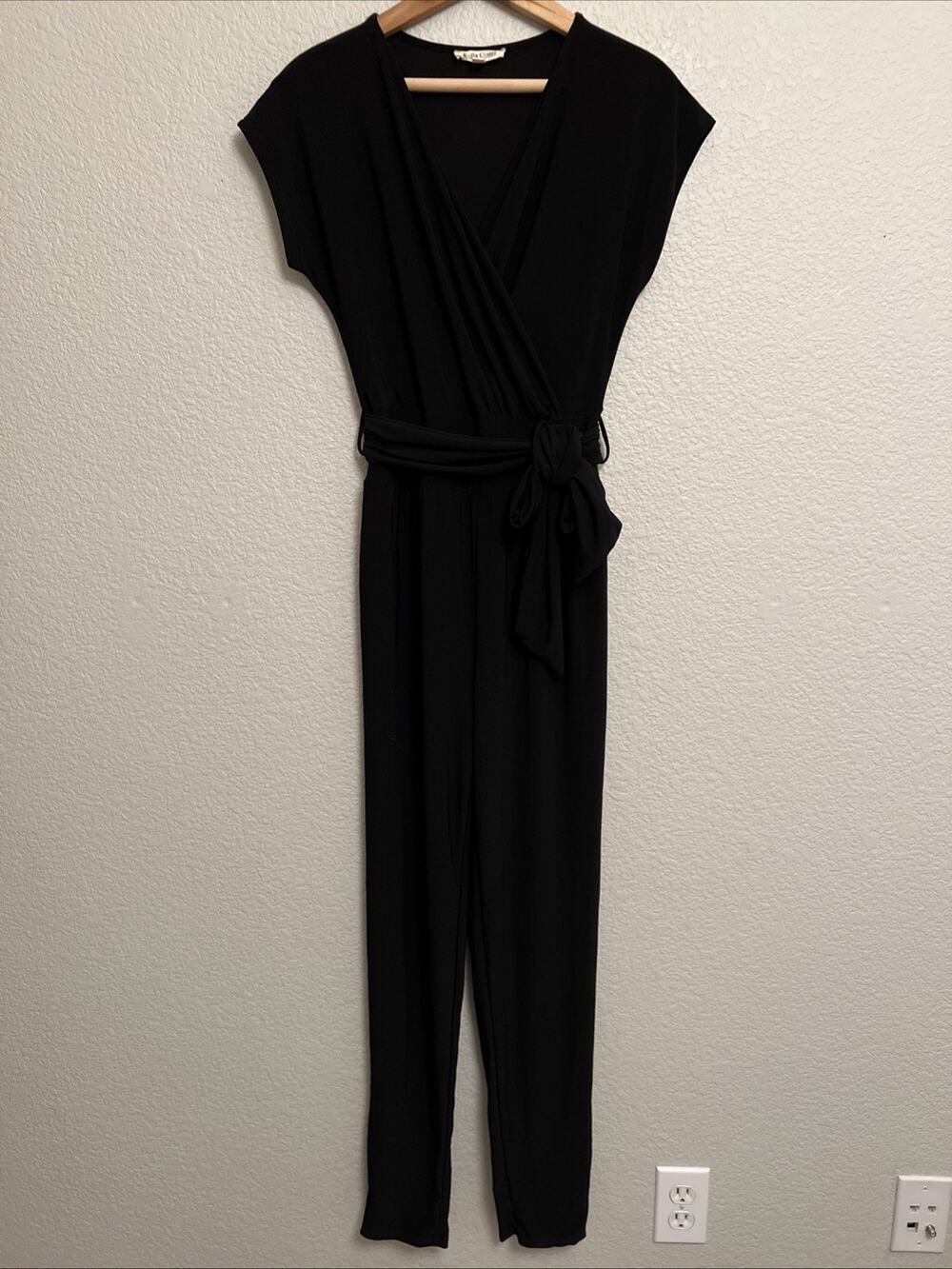 NEW Rolla Coaster Boutique Jumpsuit Jumper Jersey Modern Career Faux Wrap M